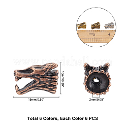 Tibetan Style Alloy Beads&nbsp;PALLOY-FH0001-01