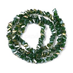 Electroplate Opaque Glass Beads Strands&nbsp;GLAA-N022-4mm-17
