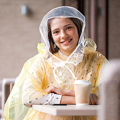 Plastic Rain Bonnets&nbsp;AJEW-WH0419-75B