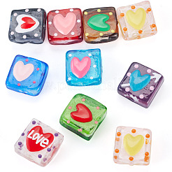 10Pcs 10 Colors Handmade Lampwork Enamel Beads&nbsp;LAMP-TA0002-57