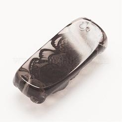 Carved Natural Obsidian Links connectors&nbsp;G-G660-63