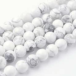 Natural Howlite Bead Strands&nbsp;G-G735-66-10mm