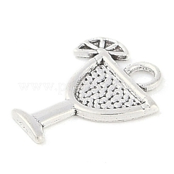Tibetan Style Cocktail Glass Alloy Pendants&nbsp;TIBEP-Q054-03AS-RS