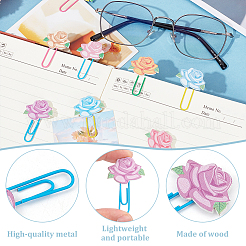 80Pcs Plastic Paper Clips&nbsp;FIND-CP0001-60