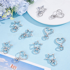 32Pcs 2 Styles Alloy Swivel Snap Hook Clasps&nbsp;FIND-HY0005-38