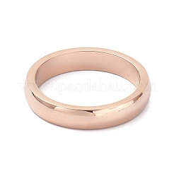 4mm Polished Plain Dome Finger Ring for Girl Women&nbsp;RJEW-C012-06E-RG