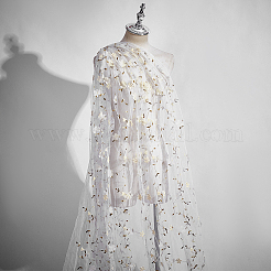 Polyester Embroidered Mesh Fabrics&nbsp;DIY-WH0622-616B