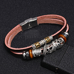 Leather Multi-strand Bracelets&nbsp;BJEW-F352-11M