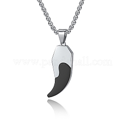 Duo Tone 304 Stainless Steel Pendant Necklaces for Men&nbsp;WGD7202-02