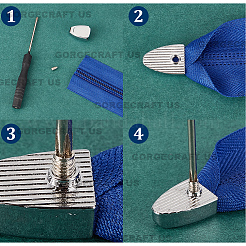 32 Sets 4 Colors Zinc Alloy Cord Ends&nbsp;FIND-GF0004-92