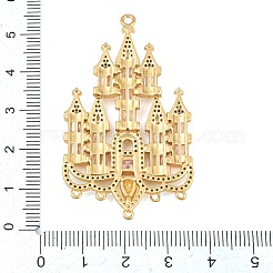 Brass Pave Cubic Zirconia Chandelier Component Links&nbsp;CU-CBA7392-14G