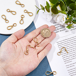 8Pcs Brass Fold Over Clasps&nbsp;FIND-HS0001-73