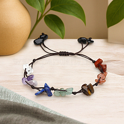 1Pc Natural & Synthetic Mixed Gemstone Braided Bead Bracelets&nbsp;BJEW-LP0002-30