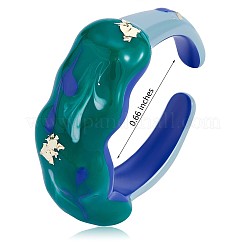 Glitter Enamel Twist Wave Open Cuff Ring&nbsp;JR922A