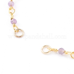 Natural Mixed Stone Handmade Beaded Chains Bracelet Making&nbsp;AJEW-JB00907
