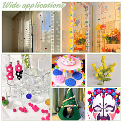 500Pcs 10 Colors DIY Doll Craft Pom Pom Yarn Pom Pom Balls&nbsp;AJEW-PH0011-75