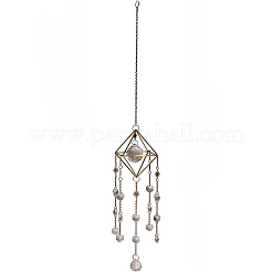 Glass Round Pendant Decoration&nbsp;PW-WG12254-01