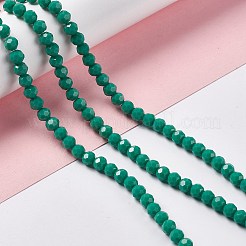 Faceted(32 Facets) Glass Beads Strands&nbsp;LS-EGLA-J042-36B-11