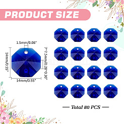 80Pcs Glass Sew on Rhinestones&nbsp;GLAA-ME0001-15B