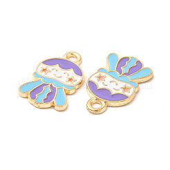 Light Gold Plated Alloy Pendants&nbsp;ENAM-T016-34LG