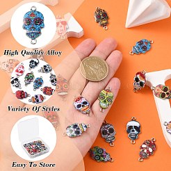 40Pcs 20 Styles Cinco de Mayo Alloy Enamel Connector Charms&nbsp;ENAM-CJ0004-86