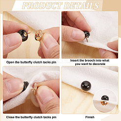 48Pcs 2 Colors Pearl Button Pins for Jeans&nbsp;BUTT-FG0001-38