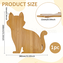 Cat Wood Cutting Board Craft&nbsp;AJEW-WH0554-67C