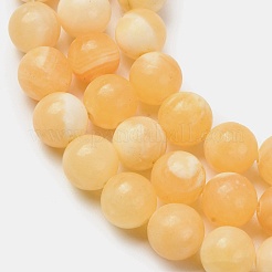 Natural Honey Jade Bead Strands&nbsp;G-K153-B26-10mm