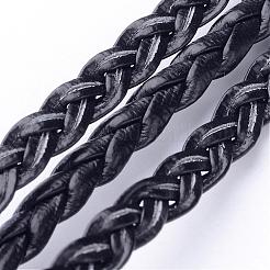 Braided Imitation Leather Cords&nbsp;X-LC-S002-5mm-02