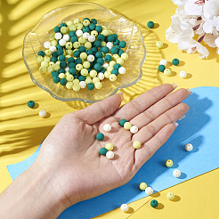 191~193Pcs Rubberized Style Imitated Silicone Acrylic Beads&nbsp;MACR-TA0001-94A