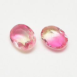 Pointed Back Glass Rhinestone Cabochons&nbsp;RGLA-T080-8x10-007TO