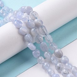 Natural Blue Chalcedony Beads Strands&nbsp;G-K203-26
