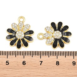 Alloy Black Enamel Pendants&nbsp;FIND-C095-04G