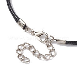 Glass Crescent Moon Pendant Necklaces&nbsp;NJEW-JN04579-03