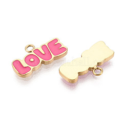 304 Stainless Steel Enamel Pendants&nbsp;STAS-T068-02B