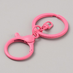 Baking Paint Zinc Alloy Keychain Clasps&nbsp;FIND-CJC0011-41E