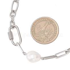 304 Stainless Steel Figaro Chain and Paperclip Chain Necklaces&nbsp;NJEW-JN05834