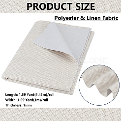 Polyester & Linen Fabric&nbsp;DIY-WH0750-189C