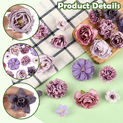 60Pcs Cloth Flower&nbsp;DIY-SP0005-73B