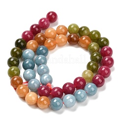 Natural White Jade Beads Strands&nbsp;X-G-Z097-A01-8mm-C