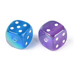 UV Plating Opaque Acrylic Beads&nbsp;JACR-T003-03