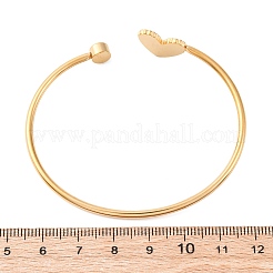 201 Stainless Steel Enamel Cuff Bangles for Women&nbsp;BJEW-F492-01G-01