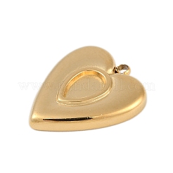 Ion Plating(IP) 304 Stainless Steel Rack Plating Pendant Cabochon Settings&nbsp;STAS-U019-25G