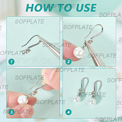 60Pcs Brass Wire Earring Findings&nbsp;FIND-SP0003-67B-P