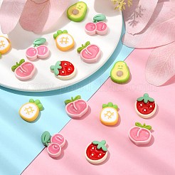 25Pcs 5 Styles Opaque Resin Cabochons&nbsp;RESI-CJ0003-79