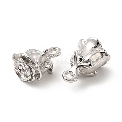 Rack Plating Alloy Rose Charms&nbsp;FIND-G044-27P