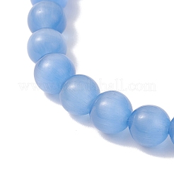 Cat Eye Beads Charm Stretch Bracelets&nbsp;BJEW-JB12464