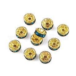 Brass Rhinestone Spacer Beads&nbsp;RB-A014-Z8mm-06G