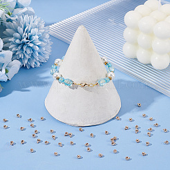 50Pcs Brass Crimp Beads&nbsp;KK-BC0012-85