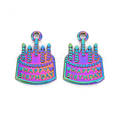 Rainbow Color Alloy Pendants&nbsp;PALLOY-S180-260-NR